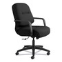 HON Pillow-Soft 2090 Series Managerial Mid-Back Swivel/Tilt Chair, Supports Up to 300 lb, 17" to 21" Seat Height, Black