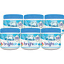 BRIGHT Air Super Odor Eliminator, Cool and Clean, Blue, 14 oz Jar, 6/Carton
