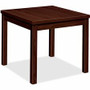 HON H80193 End Table - 20" Height x 24" Width x 20" Depth - Flat Edge - Finish: Mahogany