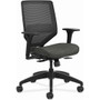 HON Solve Chair - Fabric Seat Material - Black Back Color - Mesh Back Material - Black Frame Color - Mid Back - (HONSVM1ALC10TK)