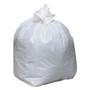 Earthsense Commercial Linear-Low-Density Recycled Tall Kitchen Bags, Open-Face, 13 gal, 24" x 33", White, 15 Bags/Roll, 10 Rolls/Box