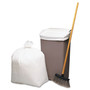 Earthsense Commercial Linear-Low-Density Recycled Tall Kitchen Bags, Open-Face, 13 gal, 24" x 33", White, 15 Bags/Roll, 10 Rolls/Box