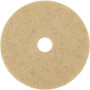 3M Natural Blend Tan Pad 3500 - Round27" Diameter x 1" Thickness - Floor, Burnishing - Hard, Linoleum, Sheet Vinyl, Vinyl Composition Tile (VCT), Marble, Terrazzo, Concrete Floor - MMM20317