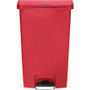 Rubbermaid Commercial Slim Jim 18-gal Step-On Container - Step-on Opening - Hinged Lid - 18 gal Capacity - Manual - Durable, Foot Pedal, Easy to Clean - RCP1883568