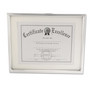 Universal Plastic Document Frame with Mat, 11 x 14 and 8.5 x 11 Inserts, Metallic Silver (UNV76854) View Product Image