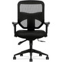 HON VL532 Mesh High-Back Task Chair, Supports Up to 250 lb, 17" to 20.5" Seat Height, Black