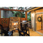 Command All Weather Hooks and Strips, Large, Plastic, Clear, 4 lb Capacity, 1 Hook and 2 Strips/Pack