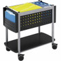 Safco Scoot Open Top Mobile File - 1 Shelf - 200 lb Load Capacity - 4 Casters - Steel - 28" Width x 14.75" Depth x 26" Height