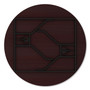 Alera Round Wood Folding Table, 59" Diameter x 29.13h, Mahogany