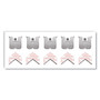 3M Claw Drywall Picture Hanger, Stainless Steel, 15 lb Capacity, 5 Hooks and 5 Spot Markers