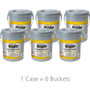 GOJO Scrubbing Towels, Hand Cleaning, 2-Ply, 10.5 x 12, Silver/Yellow, 72/Bucket, 6/Carton