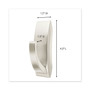 Command Bath Hook, Large, Metal, Satin Nickel, 5 lb Capacity, 1 Hook and 2 Strips