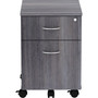 Lorell Relevance Series 2-Drawer File Cabinet - 22.9" Height x 15.7" Width x 19.9" Depth - 2 x File, Box Drawer(s) - Finish: Weathered Charcoal, Laminate
