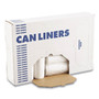 Boardwalk High Density Industrial Can Liners Flat Pack, 33 gal, 16 mic, 33" x 40", Natural, Flat Pack, 200/Carton