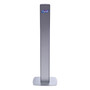 PURELL MESSENGER ES8 Silver Panel Floor Stand with Dispenser, 1,200 mL, 16.75 x 6 x 40, Silver/Graphite