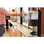 PURELL MESSENGER ES8 Silver Panel Floor Stand with Dispenser, 1,200 mL, 16.75 x 6 x 40, Silver/Graphite