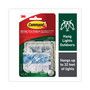 Command All Weather Hooks and Strips, Small, Plastic, Clear, 16 Clips and 20 Strips/Pack