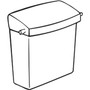 Rubbermaid Commercial Sanitary Napkin Receptacle with Rigid Liner, Plastic, White (RCP614000) View Product Image