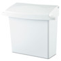 Rubbermaid Commercial Sanitary Napkin Receptacle with Rigid Liner, Plastic, White (RCP614000) View Product Image