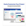 Avery Permanent Laser Print-to-the-Edge ID Labels w/SureFeed, 2 1/2"dia, White, 300/PK