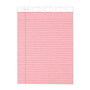 TOPS Prism Plus Colored Paper Pads - 50 Sheets - 0.34" Ruled - 16 lb Basis Weight - 8 1/2" x 11 3/4" Sheet Size - Pink Paper