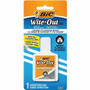 BIC Quick Dry Correction Fluid, White - Foam Brush Applicator - 20 mL - White - Quick Drying, Spill Resistant