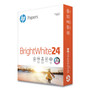 HP Papers Brightwhite24 Paper, 100 Bright, 24 lb Bond Weight, 8.5 x 11, Bright White, 500/Ream (HEW203000) View Product Image