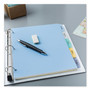 Avery Write and Erase Big Tab Durable Plastic Dividers, 3-Hole Punched, 5-Tab, 11 x 8.5, Assorted, 1 Set (AVE16170) View Product Image