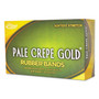 Alliance Pale Crepe Gold Rubber Bands, Size 33, 0.04" Gauge, Golden Crepe, 1 lb Box, 970/Box