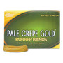 Alliance Pale Crepe Gold Rubber Bands, Size 33, 0.04" Gauge, Golden Crepe, 1 lb Box, 970/Box