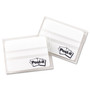 Post-it Tabs Lined Tabs, 1/5-Cut, White, 2" Wide, 50/Pack