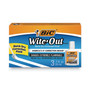 BIC Wite-Out Quick Dry Correction Fluid - Foam Wedge Applicator - (BICWOFQD324)