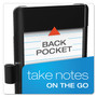 Oxford At Hand Note Card Case, Holds 25 3 x 5 Cards, 5.5 x 3.75 x 5.33, Poly, Black Product Image 