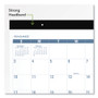 AT-A-GLANCE Easy-to-Read Monthly Desk Pad, 22 x 17, White/Blue Sheets, Black Binding, Clear Corners, 12-Month (Jan to Dec): 2025