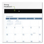 AT-A-GLANCE Easy-to-Read Monthly Desk Pad, 22 x 17, White/Blue Sheets, Black Binding, Clear Corners, 12-Month (Jan to Dec): 2025