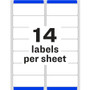 Avery Easy Peel White Address Labels w/ Sure Feed Technology, Laser Printers, 1.33 x 4, White, 14/Sheet, 250 Sheets/Box