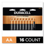 Duracell Power Boost CopperTop Alkaline AA Batteries, 16/Pack (DURMN1500B16Z) View Product Image