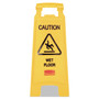 Rubbermaid Commercial Caution Wet Floor Sign, 11 x 12 x 25, Bright Yellow (RCP611277YW) View Product Image