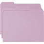 Smead Colored File Folders, 1/3-Cut Tabs: Assorted, Letter Size, 0.75" Expansion, Lavender, 100/Box