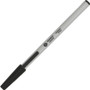 Business Source Ballpoint Stick Pens, Med Pt, Lt Gray Barrel/ Black Ink (BSN37501) View Product Image