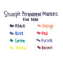 Sharpie Fine Tip Permanent Marker, Fine Bullet Tip, Assorted Colors, 8/Set