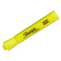 Sharpie Tank Style Highlighters, Fluorescent Yellow Ink, Chisel Tip, Yellow Barrel, 4/Set