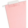 Smead Colored Hanging File Folders with 1/5 Cut Tabs, Letter Size, 1/5-Cut Tabs, Pink, 25/Box