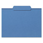 Smead Colored File Folders, 1/3-Cut Tabs: Assorted, Letter Size, 0.75" Expansion, Blue, 100/Box