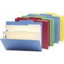 Smead Top Tab Classification Folders, Six SafeSHIELD Fasteners, 2" Expansion, 2 Dividers, Letter Size, Blue Exterior, 10/Box