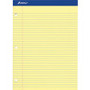 Ampad Double Sheet Writing Pad - 100 Sheets - 0.28" Ruled - 15 lb Basis Weight - Letter - 8 1/2" x 11" Sheet Size x 8.5" Width x 11.8" Length