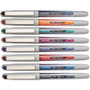 uniball VISION Needle Roller Ball Pen, Stick, Fine 0.7 mm, Assorted Ink and Barrel Colors, 8/Pack (UBC1734916) View Product Image