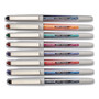 uniball™ Vision Needle Rollerball Pens - 0.7 mm Fine Needle Pen Point - Blue, Black, Green, Orange, Pink, Purple, Red Ink - Liquid - Silver Barrel