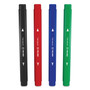 TRU RED Permanent Marker, Pen-Style Twin-Tip, Extra-Fine/Fine Bullet/Needle Tips, Assorted Colors, 4/Pack