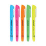 Universal Pocket Highlighters, Assorted Ink Colors, Chisel Tip, Assorted Barrel Colors, Dozen